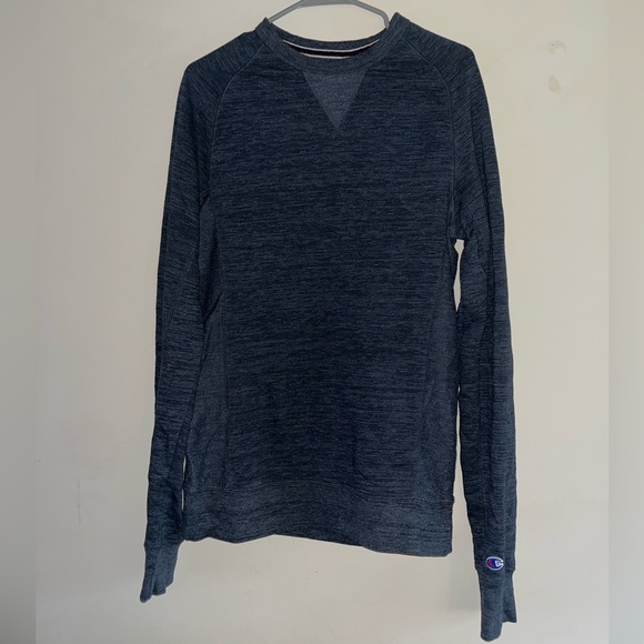 Champion Tops - Champion Charcoal Grey Long Sleeve Sweater, Size Small Women's